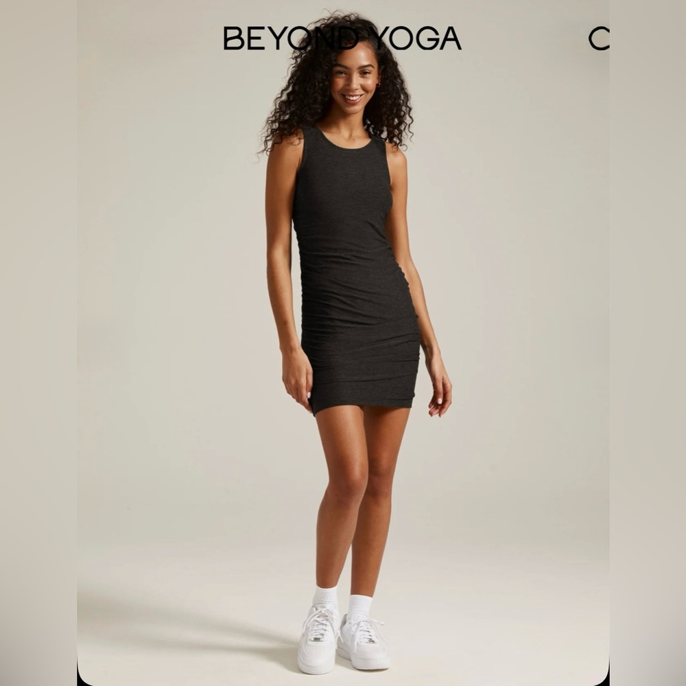 Beyond Yoga Featherweight Gather Mini Dress